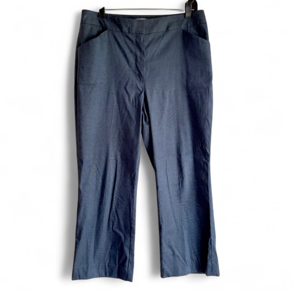 Talbots Heritage Navy Blue Cropped Ankle Trousers Size 12
